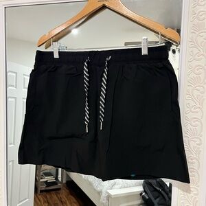 Black Drawstring Skort